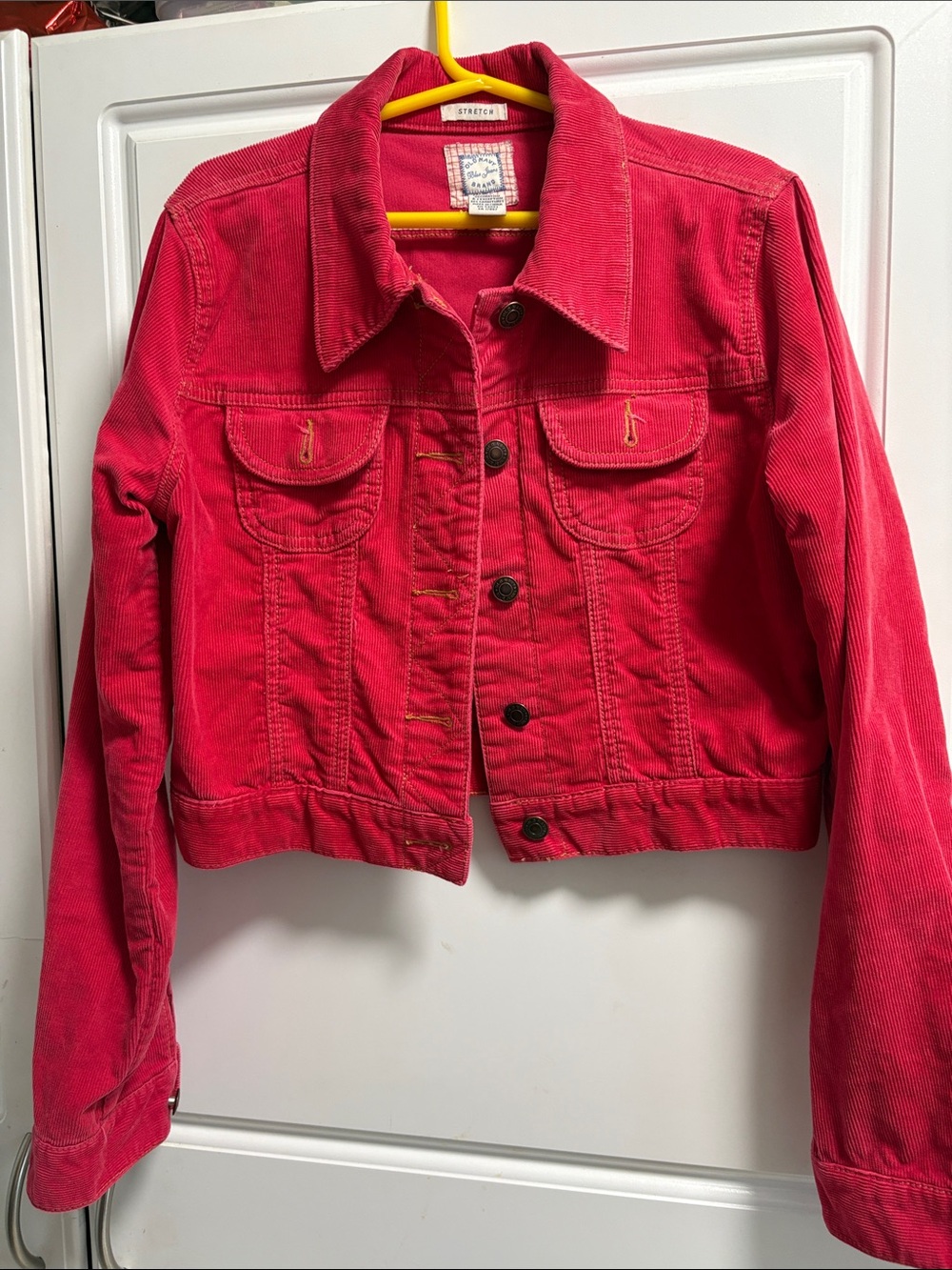 Vintage Old Navy Jeans Red Corduroy Jacket
